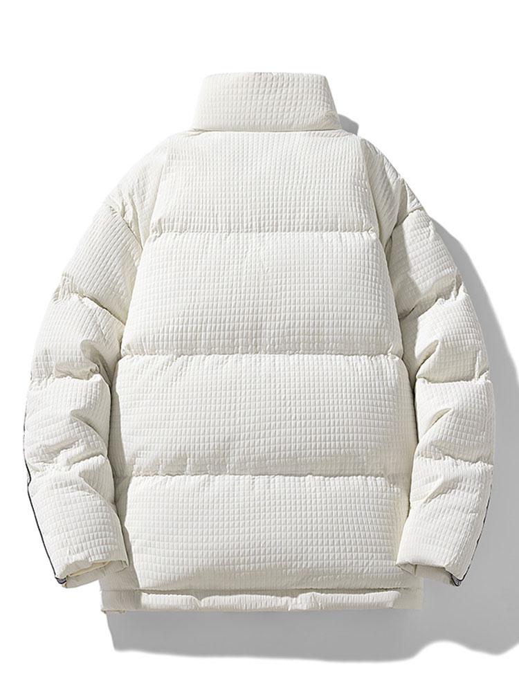 Silas | Waffle Zip Up Puffer Coat