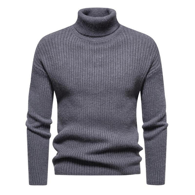 Men's Trtleneck Solid Color Sweater