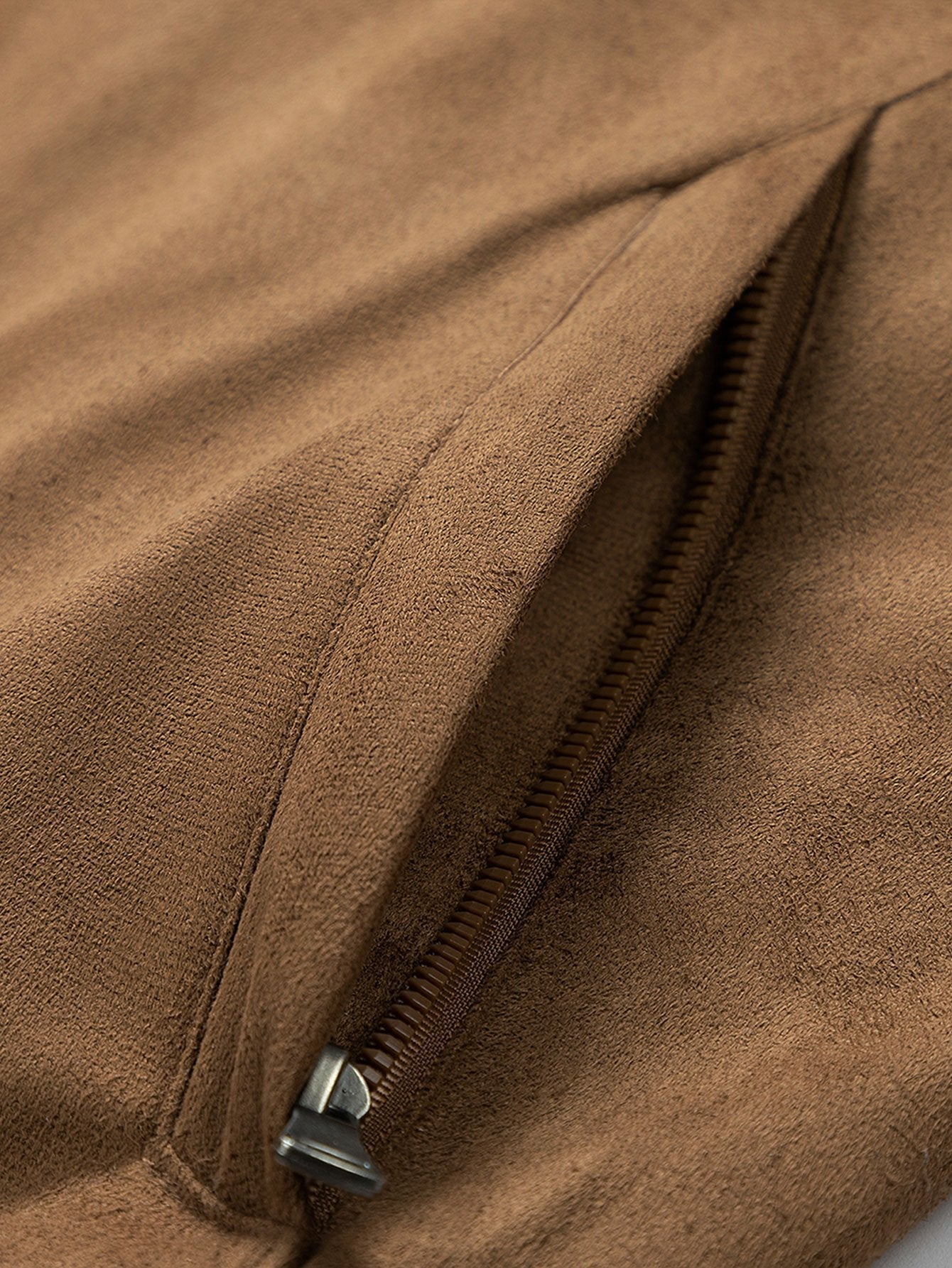 Fletcher | Suede Bomber Jacket With Quilted Liner