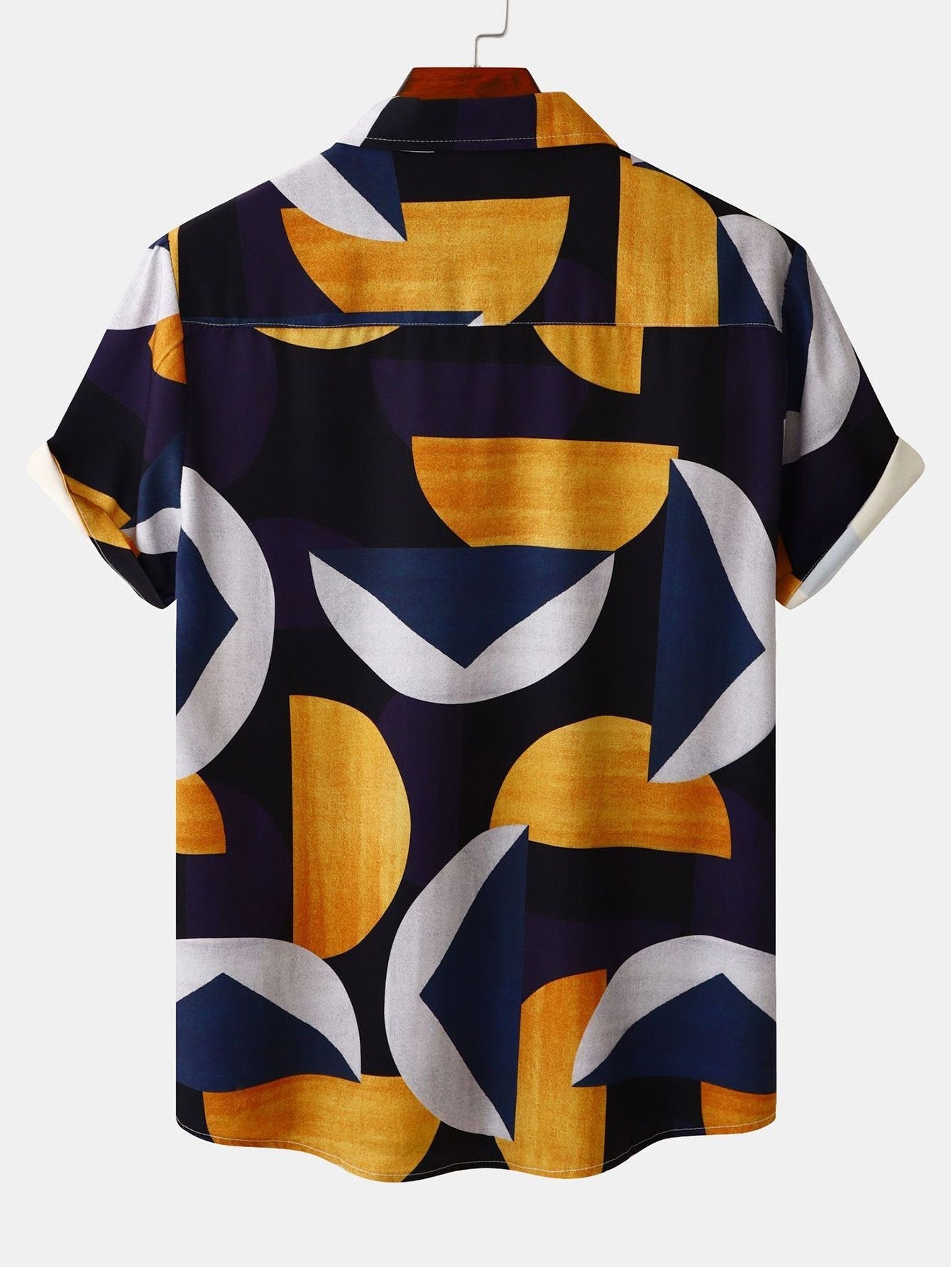 Artemio® | Geometry Print Button Up Shirt
