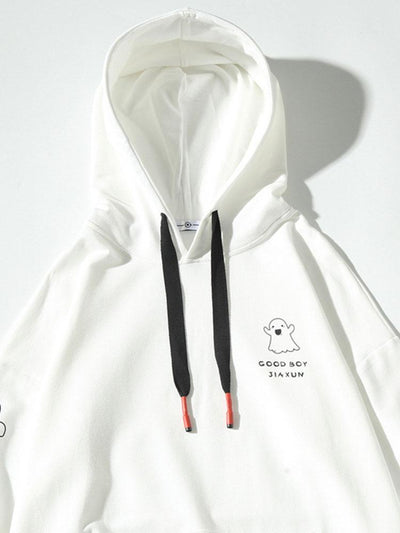 Lian | Relax Fit Ghost Print Hoodie