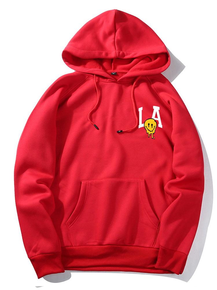 Quincy | LA Smiley Print Hoodie