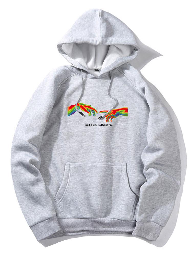 Augustus | Infrared Hand Print Hoodie