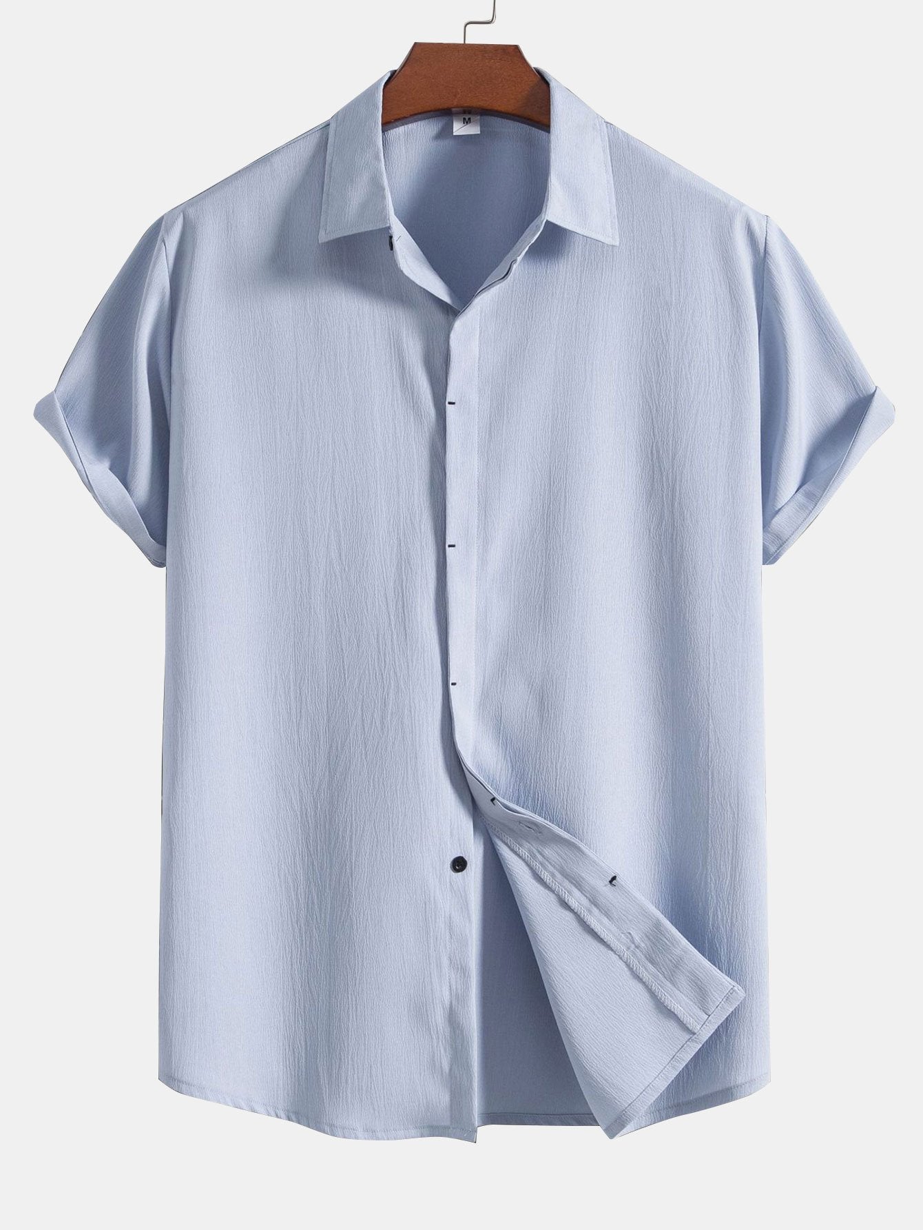 Aloys® | Wrinkled Concealed Fly Shirt