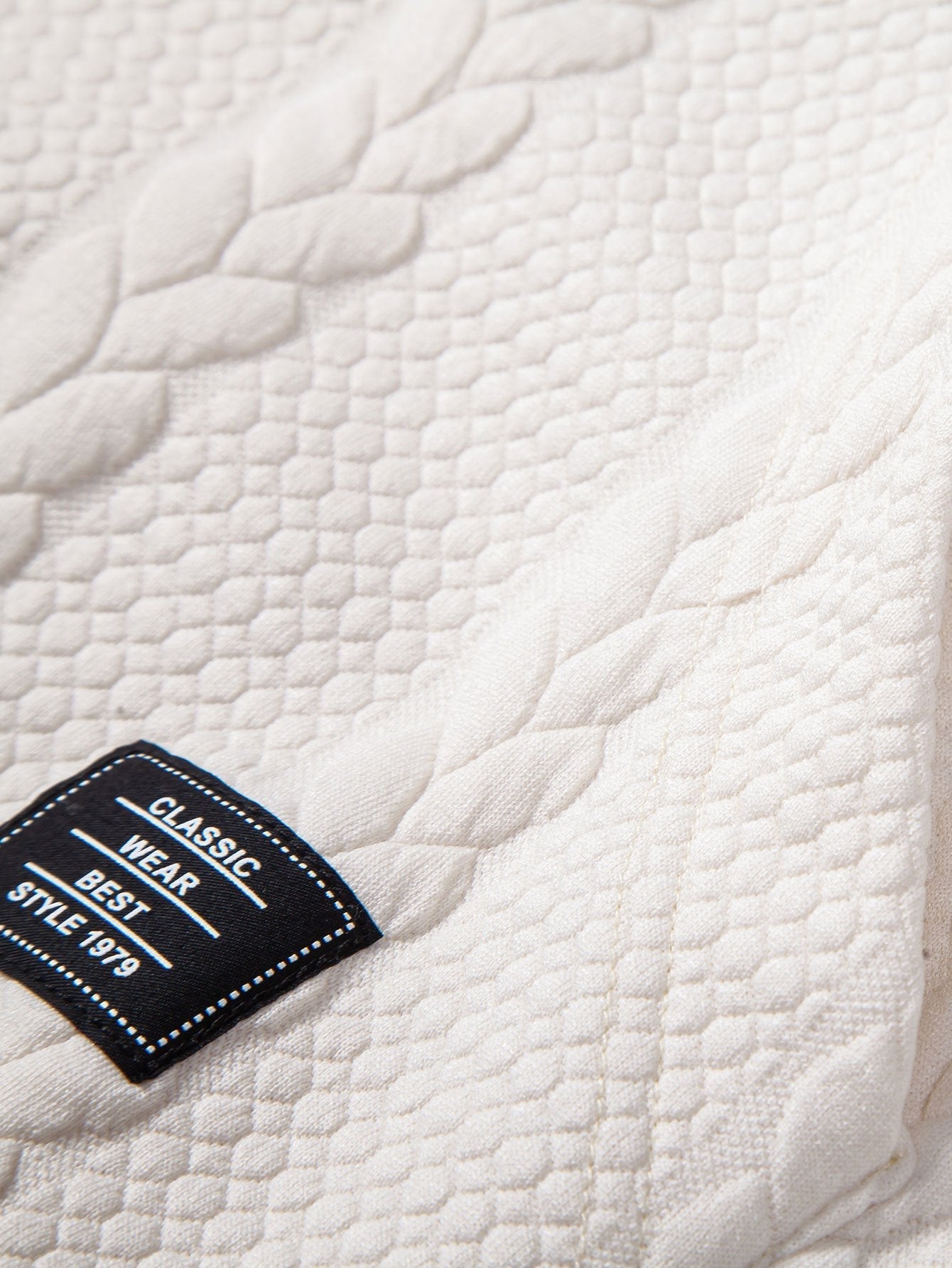 Bruce | Relax Fit Wheat Jacquard Hoodie