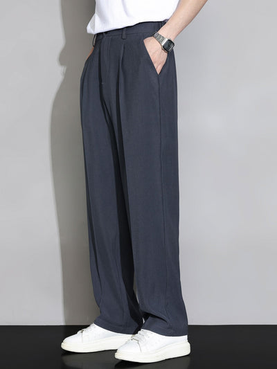 Eustaquio® | Relax Fit Elastic Waist Straight Leg Trousers