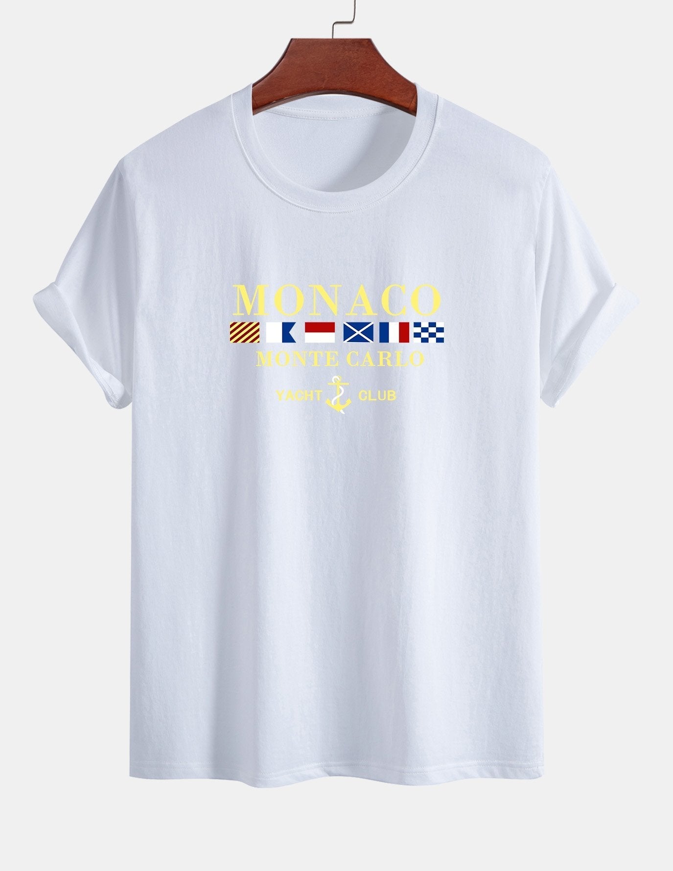 Arnaldo® | Monaco Slogan Print Cotton T-Shirt