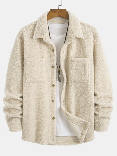 Manuel® | Teddy Fleece Button Up Shirt