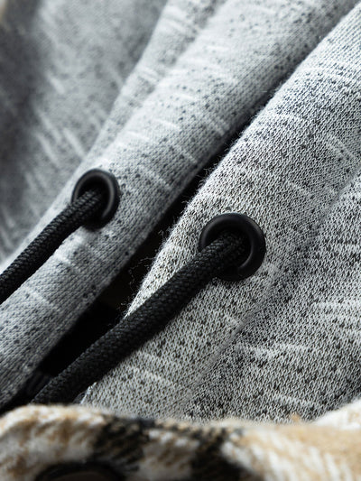 Forest | Teddy Fleece Lined Detachable Flannel Plaid Hooded Coat
