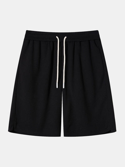 Bahiyyih® | Loose Fit Drawstring Waffle Shorts