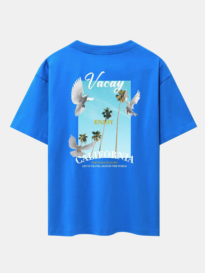 Gaspar® | Dove Back Print Drop Shoulder Oversize T-Shirt