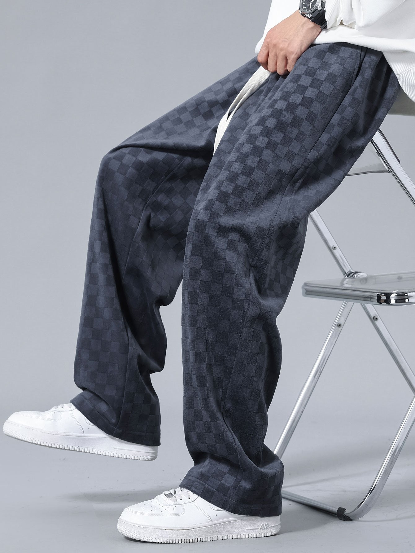 Edmund® | Checkerboard Straight Leg Pants