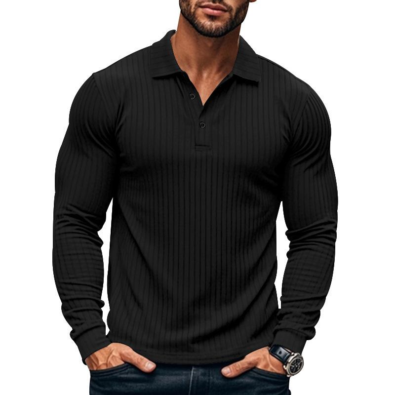 Men's Casal Elastic Long Sleeve POLO Shirt