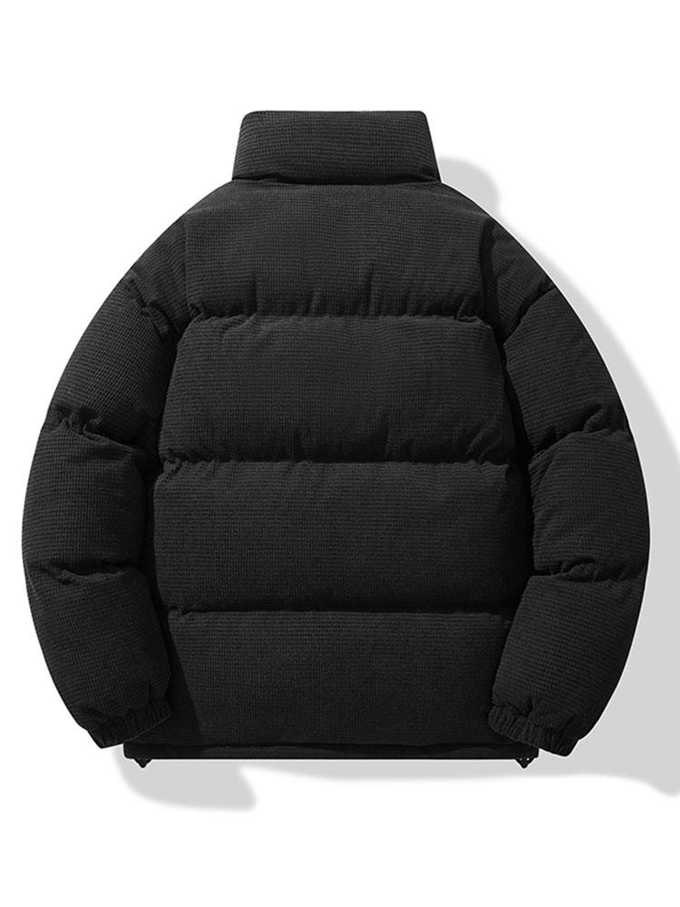 Enrique | Corduroy Zip Up Puffer Coat