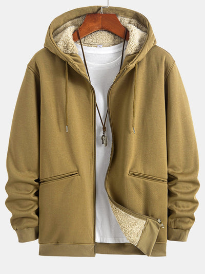 Zebulon | Teddy Lined Zip Up Hoodie