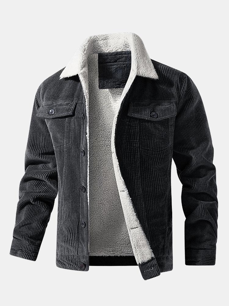 Jasper | Teddy Lined Cotton Corduroy Jacket