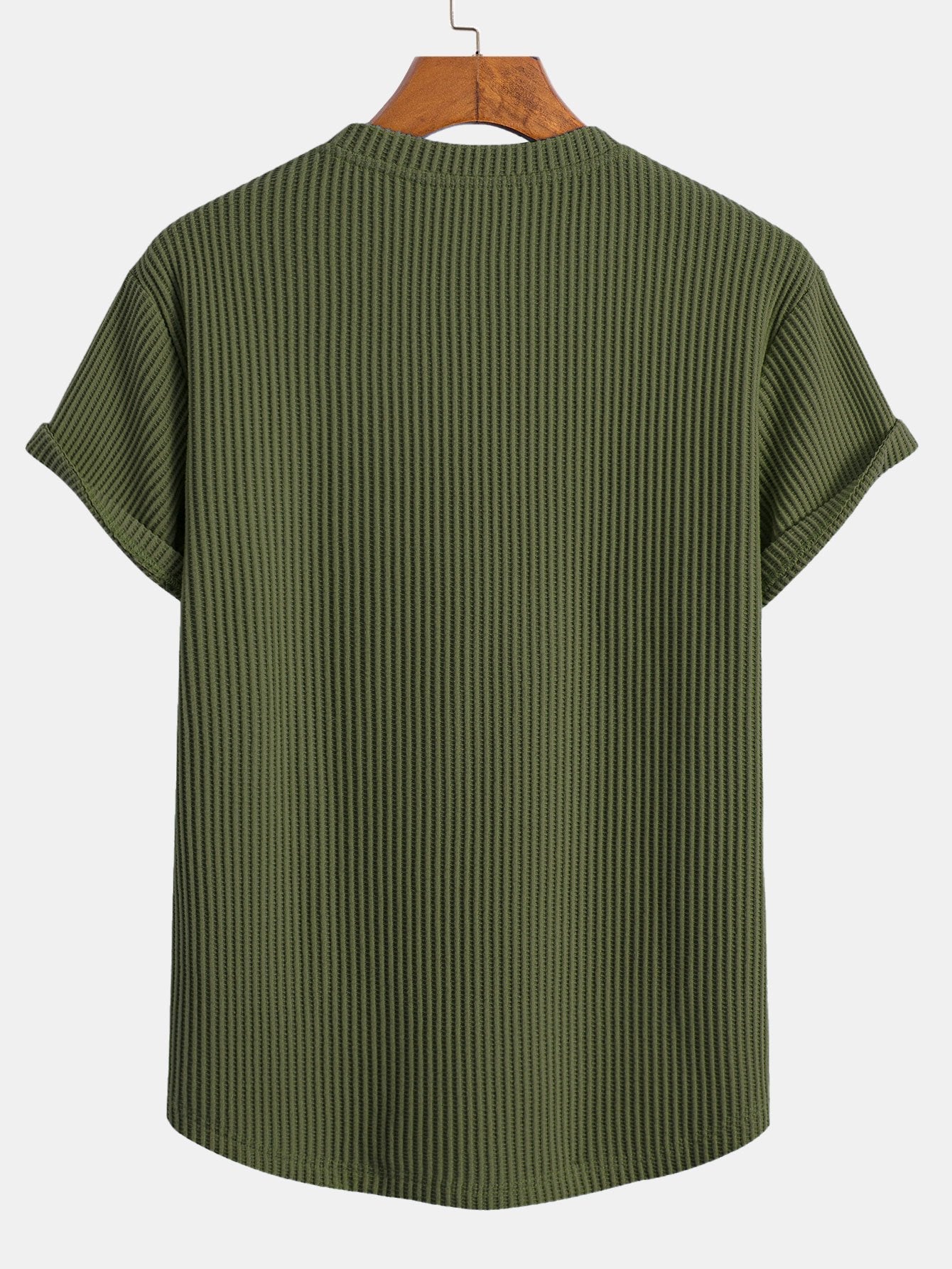 Gene® | Knitted Waffle Arc Hem T-Shirt