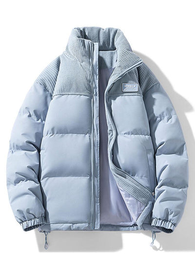 Alonso | Corduroy Panel Puffer Coat