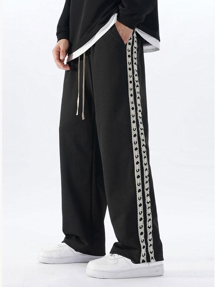 Bardo® | Side Webbing Panel Relax Fit Straight Leg Trousers