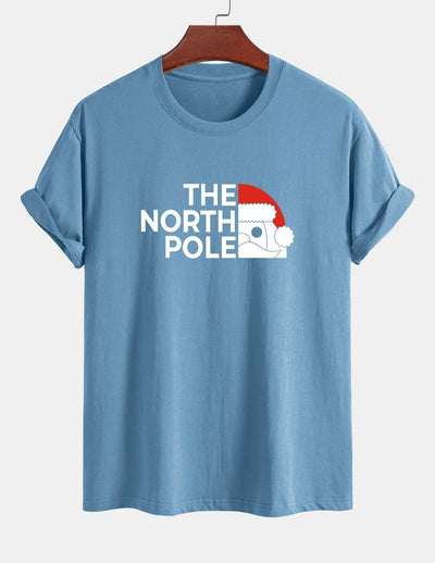 Alberto® | Santa Claus Slogan Print Cotton T-Shirt