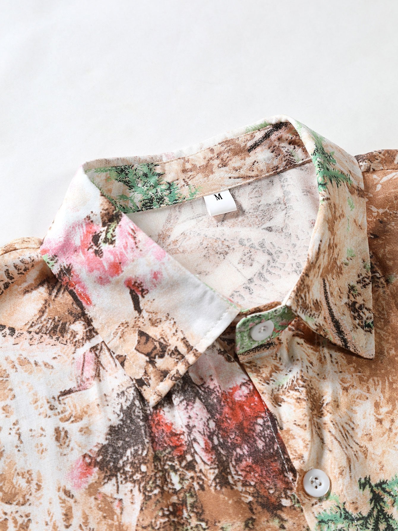 Ascanius® | Viscose Botanical Abstract Print Button Up Shirt