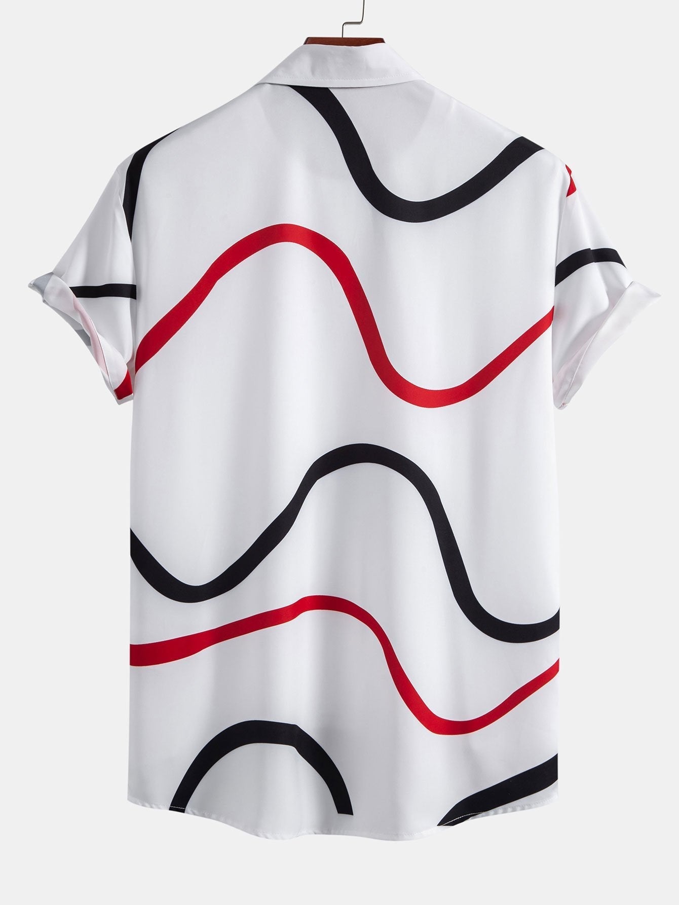 Amari® | Line Print Button Up Shirt