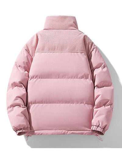 Alonso | Corduroy Panel Puffer Coat