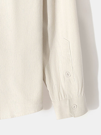 Alger® | Long Sleeve Stand Collar Corduroy Shirt