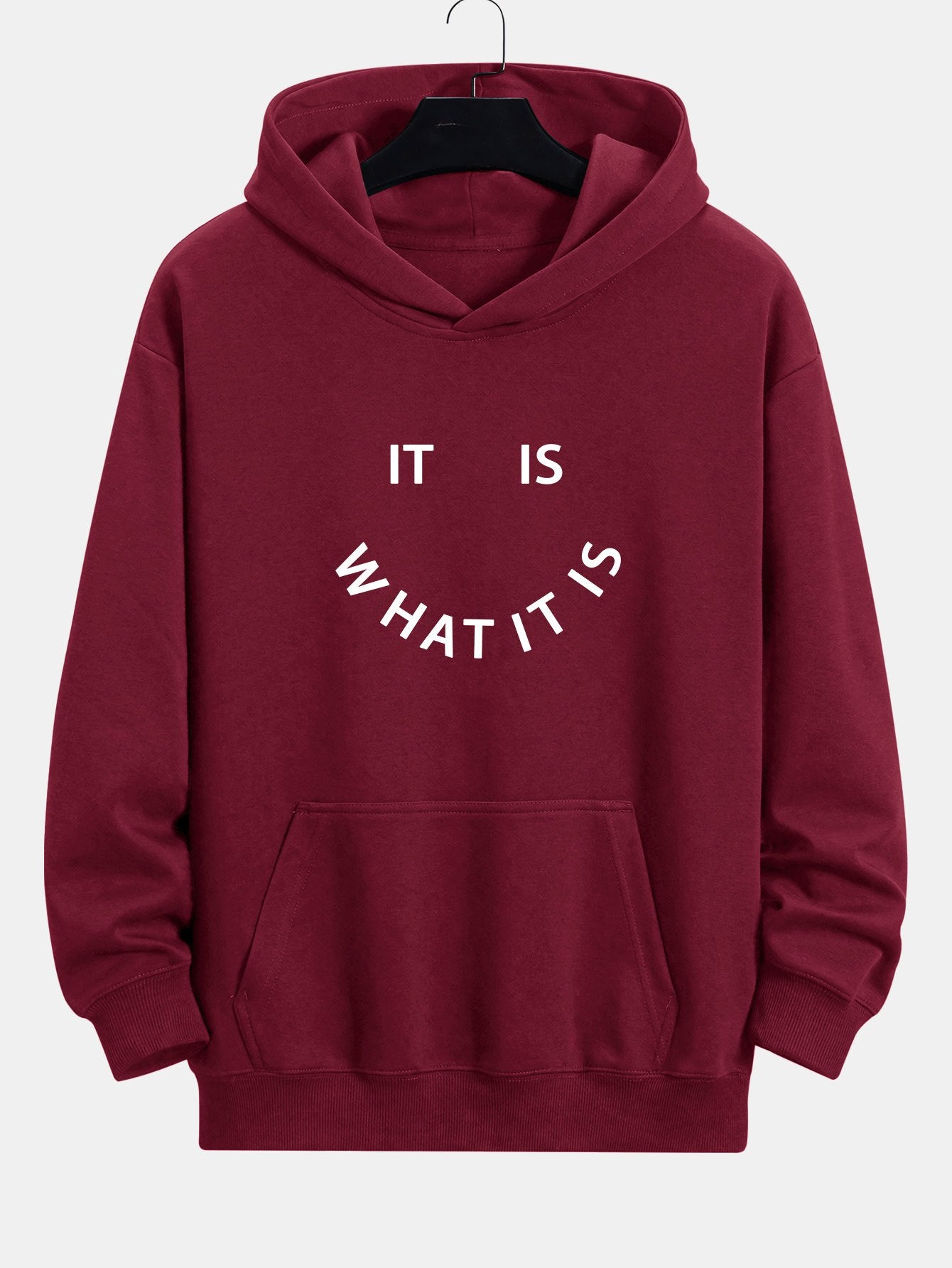 Aaron | It Is What It Is Print Relax Fit Hoodie