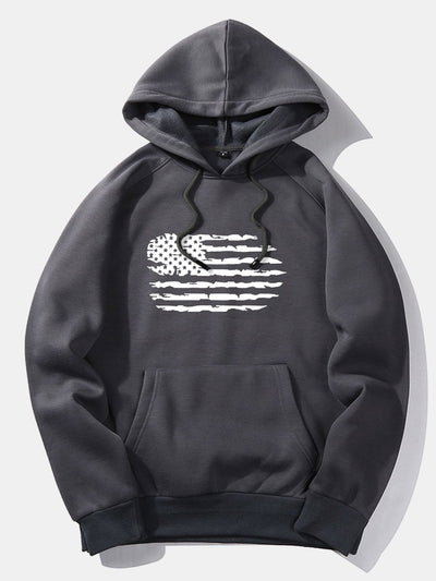 Patricio | American Flag Print Hoodie