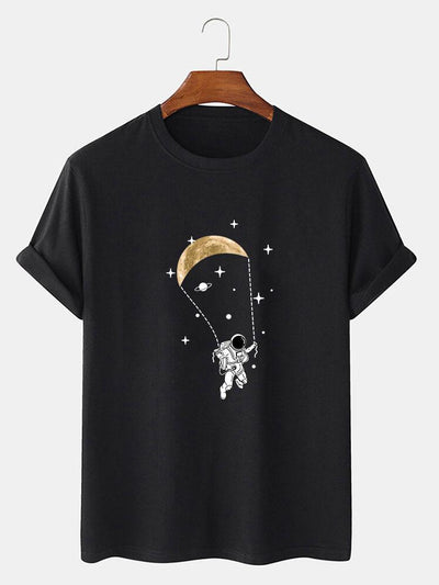 Justo® | Astronaut Moon Print T-Shirt