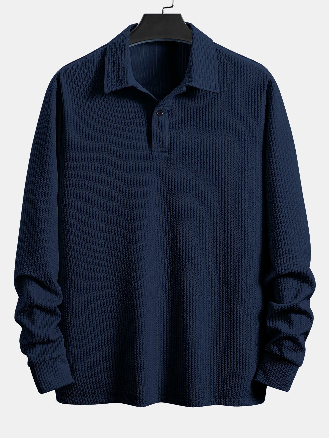 Mateo | Long Sleeve Ribbed Polo