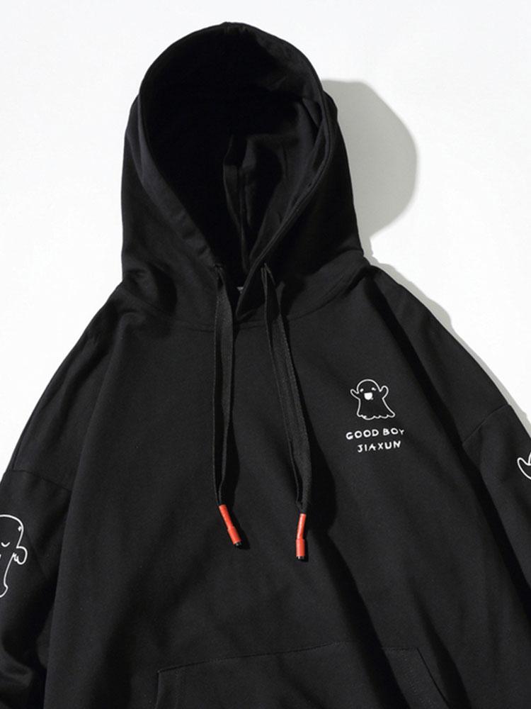 Lian | Relax Fit Ghost Print Hoodie