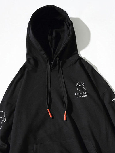 Lian | Relax Fit Ghost Print Hoodie