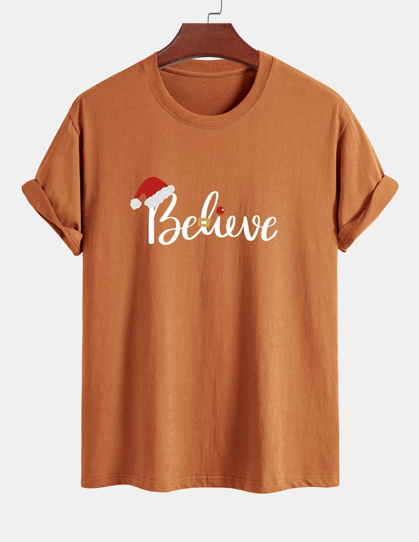 Aitor® | Christmas Believe Print Cotton T-Shirt