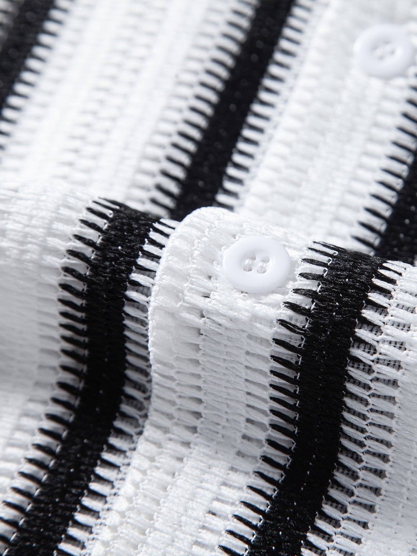 Atef® | Striped Cutout Cuban Shirt