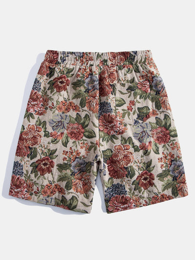 Addison® | Floral Jacquard Cuban Shirt & Shorts