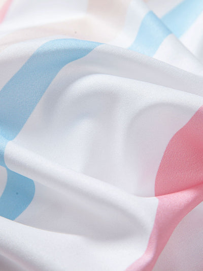 Antoine® | Colorful Striped Print Button Up Shirt