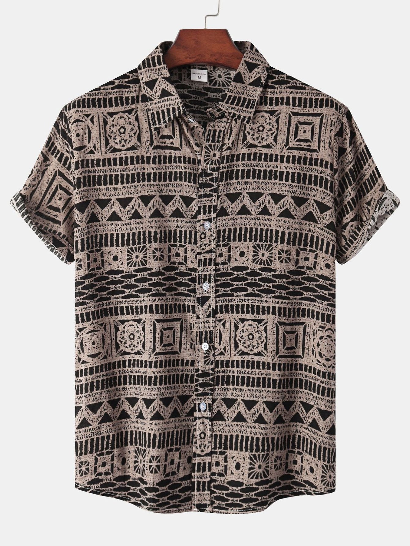 Arnwulf® | Tribal Print Button Up Shirt