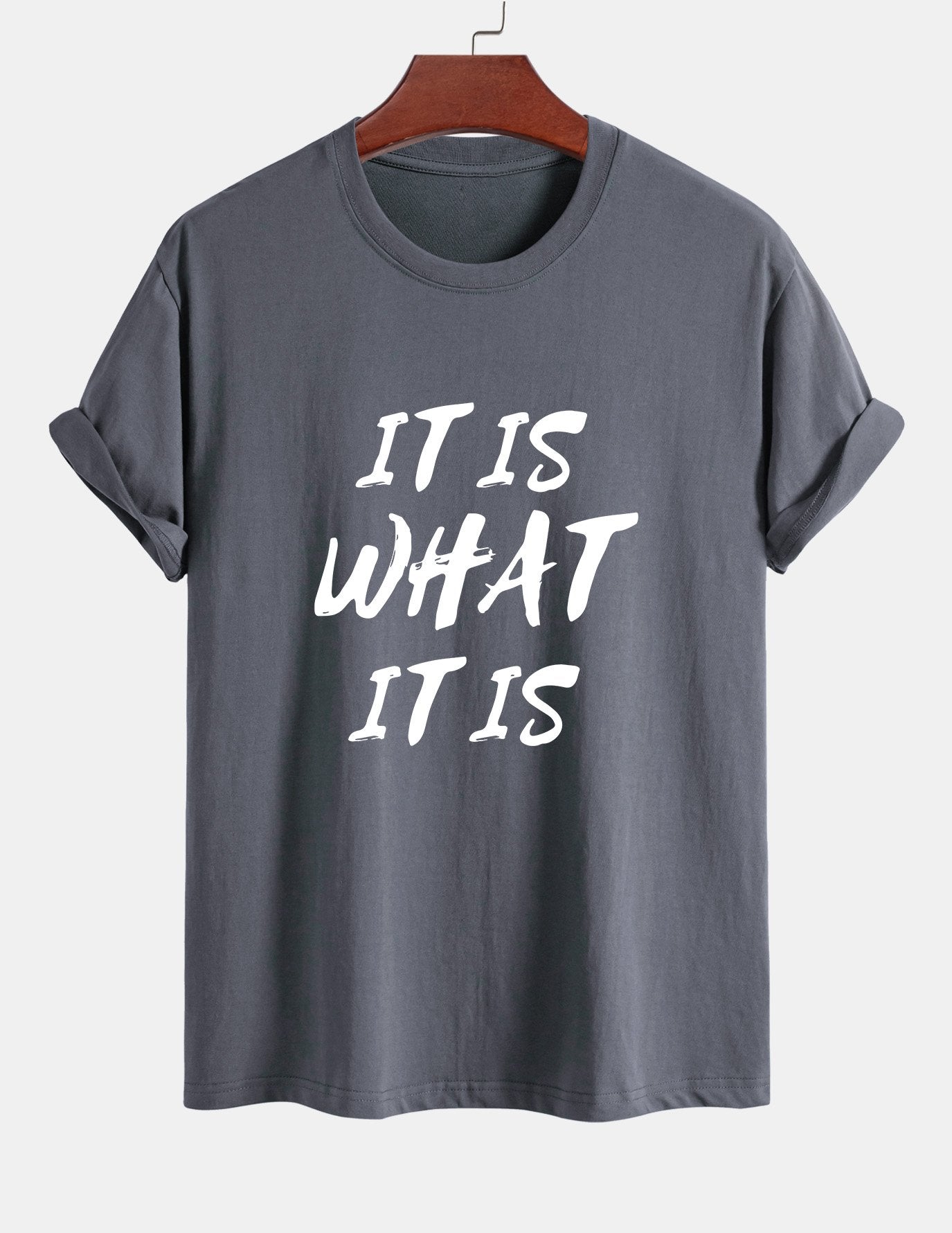 Ulrico® | It Is What It Is Print Cotton T-Shirt