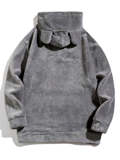 Brian | Relax Fit Teddy Fleece Hoodie With Ears