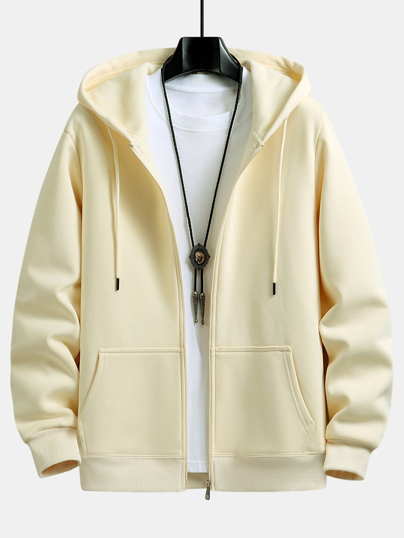 Charles | Plush Lined Relax Fit Zip Hoodie