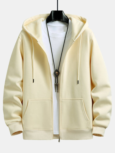 Charles | Plush Lined Relax Fit Zip Hoodie