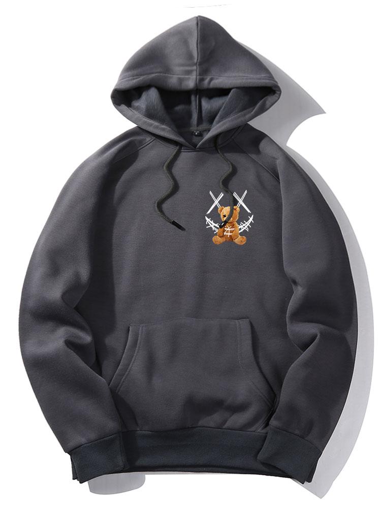 Casimir | Smiley Bear Back Print Hoodie