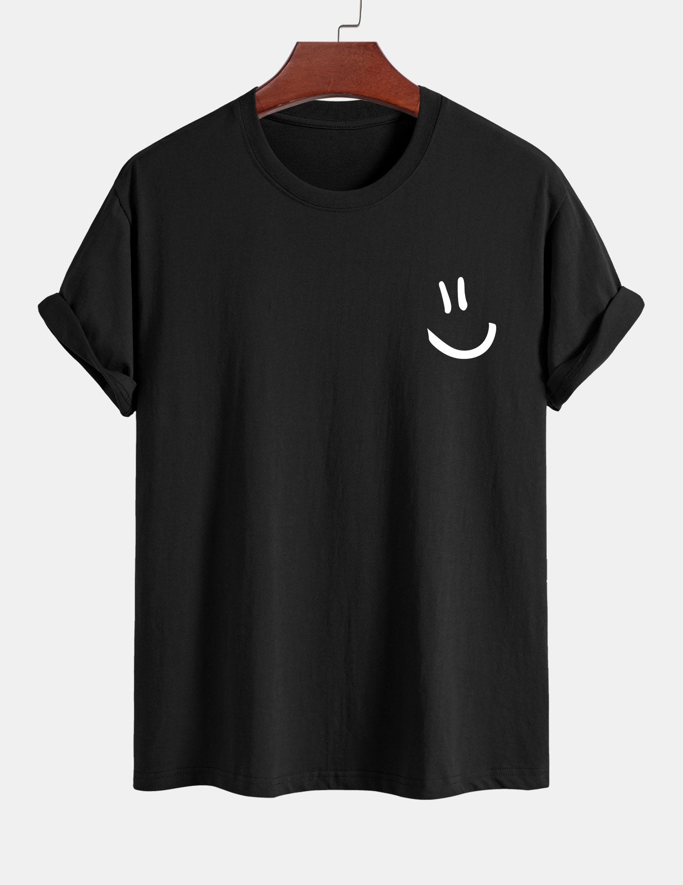 Ernest® | Regular Fit Smiley Face Print Cotton T-Shirt