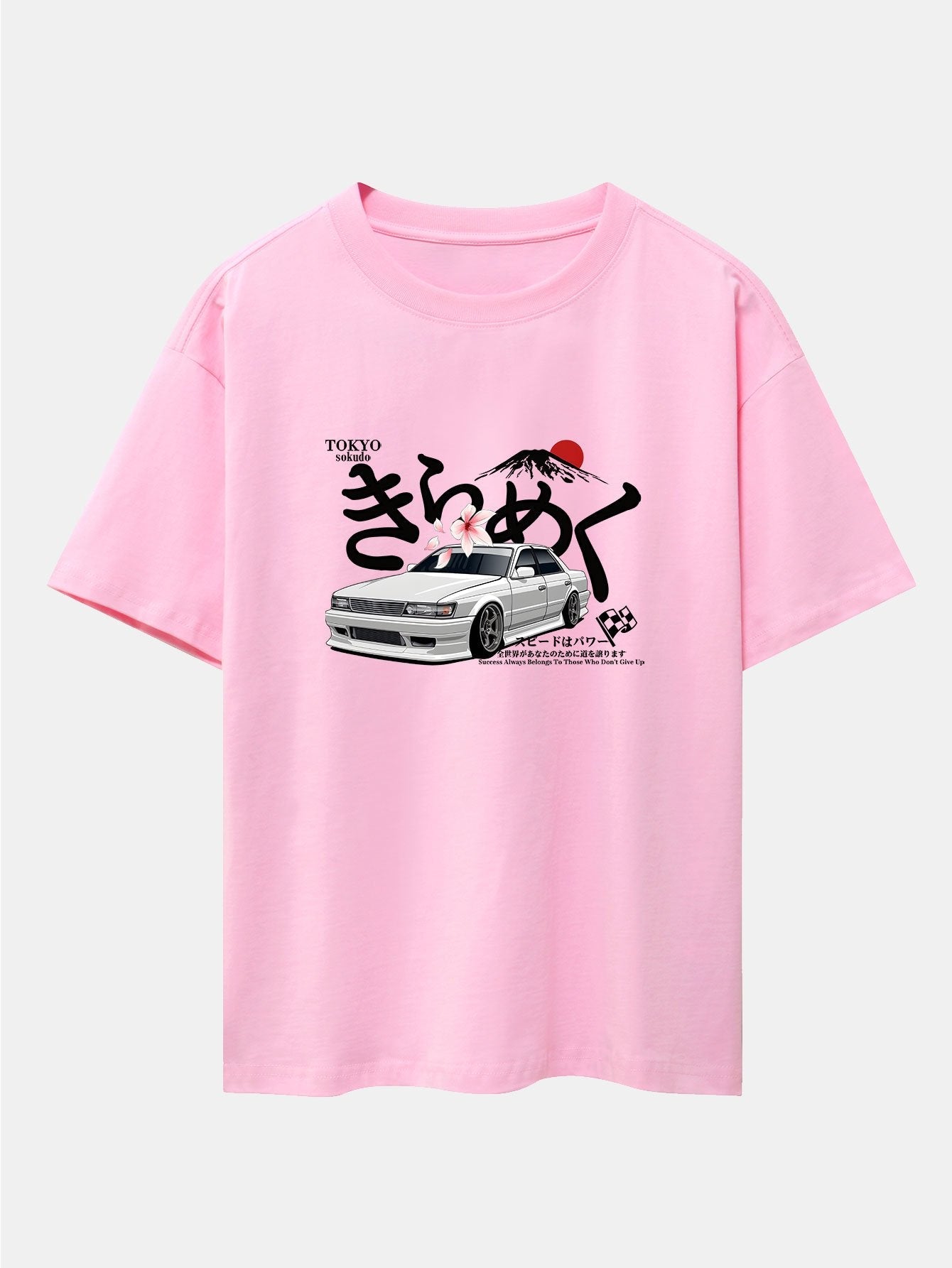 Killian® | Tokyo Mt. Fuji Car Print Drop Shoulder Oversize T-Shirt
