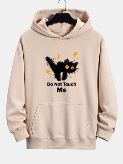 Guillermo® | Angry Cat Print Relax Fit Hoodie