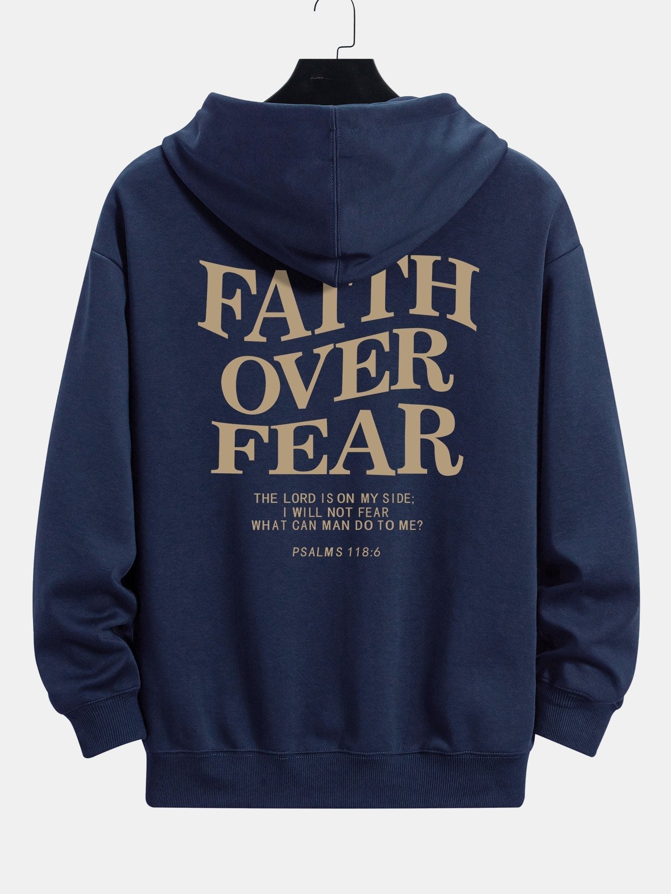 Bruno | Faith Over Fear Print Relax Fit Hoodie