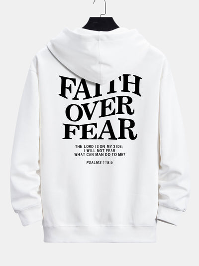 Maximus | Faith Over Fear Print Relax Fit Hoodie