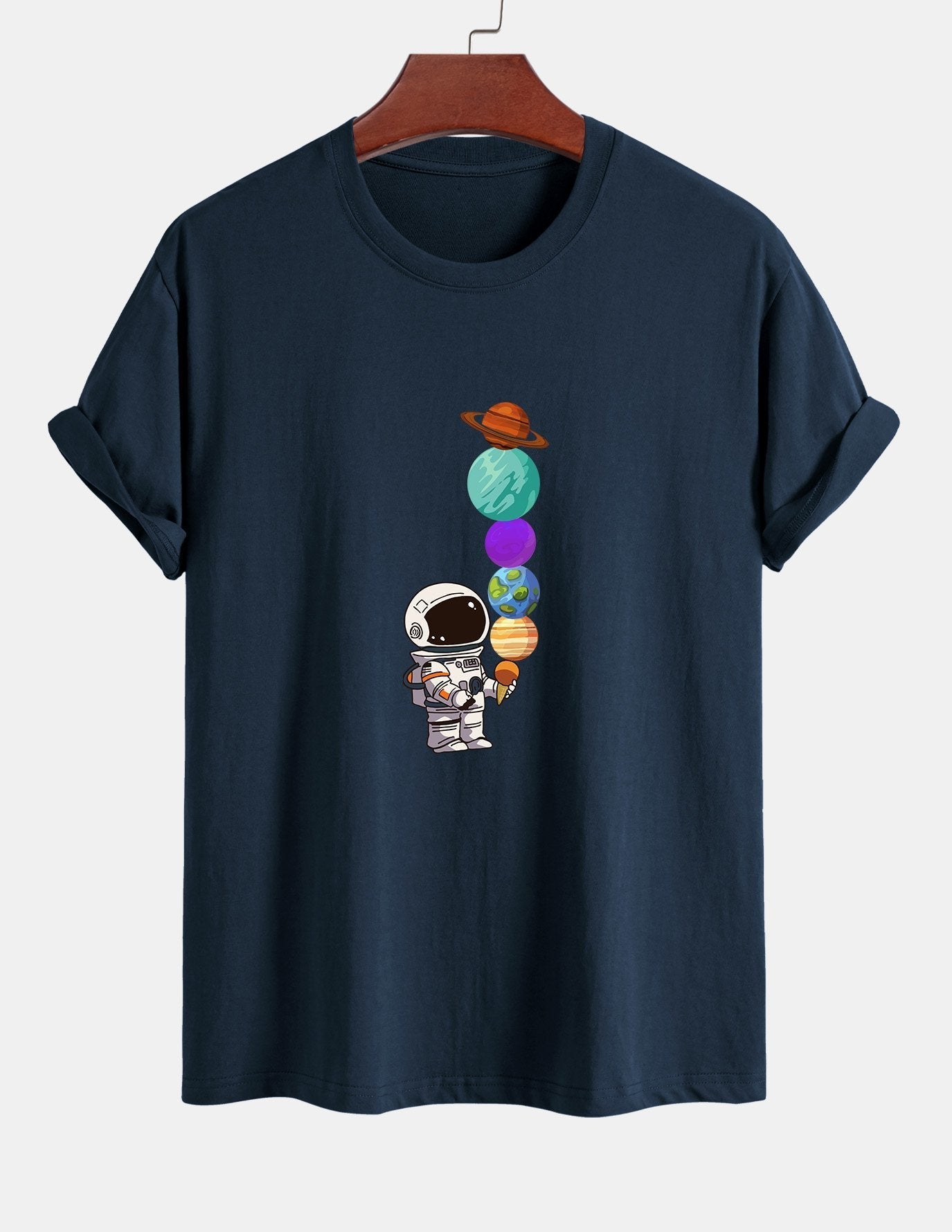 Armando® | Planet Astronaut Print Cotton T-Shirt
